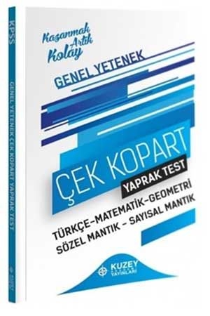 Kuzey Akademi 2021 KPSS Genel Yetenek Yaprak Test Çek Kopart Kuzey Akademi Yayınları Yayınları