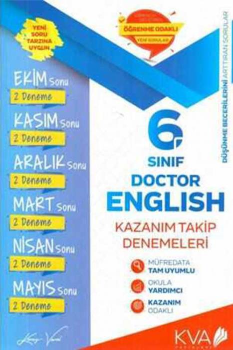 Koray Varol 6. Sınıf Doctor English Kazanım Takip Denemeleri Koray Varol Yayınları
