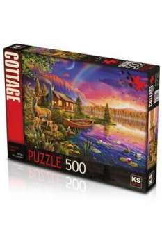 Lakeside Cabin Puzzle 500 Parça 20003 KS Games - Thumbnail