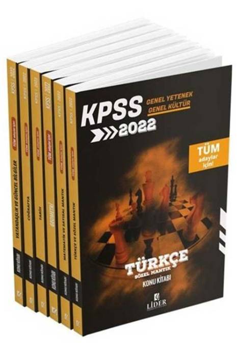 Lider 2022 KPSS Genel Yetenek Genel Kültür Konu Anlatımlı Modüler Set Lider Yayınları