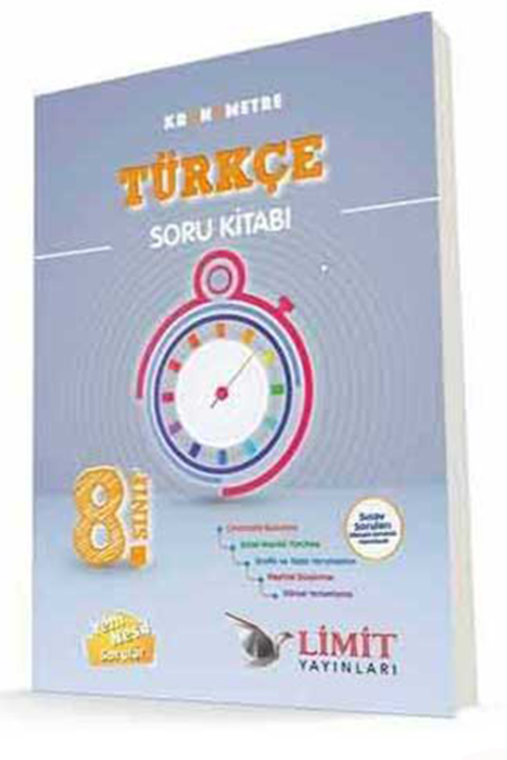 Limit 8. Sınıf Kronometre Türkçe Soru Bankası Limit Yayınları