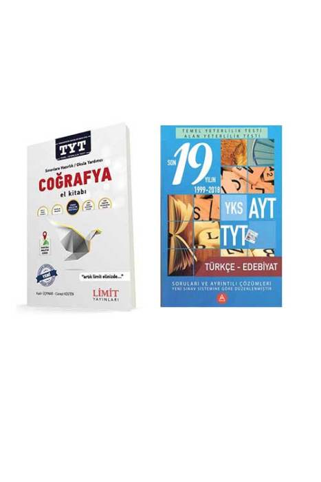 Limit ve A Yayınları Türkçe-Edebiyat-Coğrafya El Kitabı ve Çıkmış Soru Bankası Seti