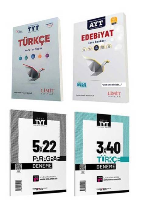 Limit ve Marka Yayınları TYT-AYT Türkçe Edebiyat Soru-Deneme Seti
