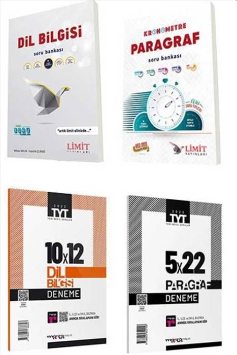 Limit ve Marka Yayınları TYT Paragraf-Dil Bilgisi Soru Bankası-Deneme Seti