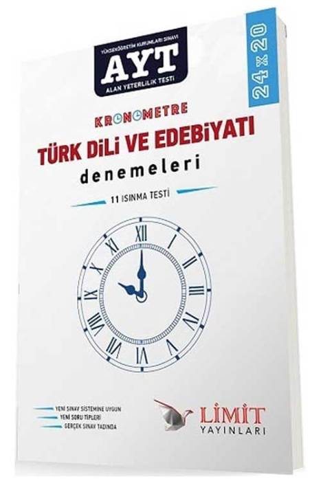 Limit YKS AYT Kronometre Türk Dili ve Edebiyatı 20x24 Deneme Limit Yayınları