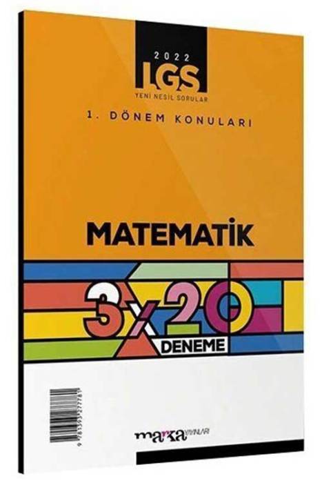 Marka 2022 8. Sınıf LGS 1. Dönem Matematik 3 x 20 Deneme Marka Yayınları