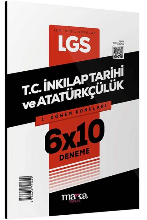 LGS 1.Dönem Konuları T.C. İnkılap Tarihi ve Atatürkçülük 6 Deneme Marka Yayınları