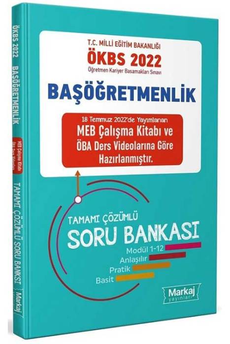 Markaj 2022 MEB ÖKBS Başöğretmenlik Soru Bankası Çözümlü Markaj Yayınları