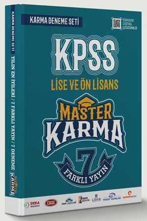 Master Karma KPSS Lise ve Ön Lisans Deneme 7 Farklı Yayın