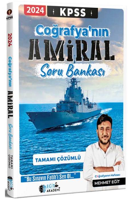 2024 KPSS Coğrafyanın Amiral Soru Bankası Çözümlü Mehmet Eğit Yayınları