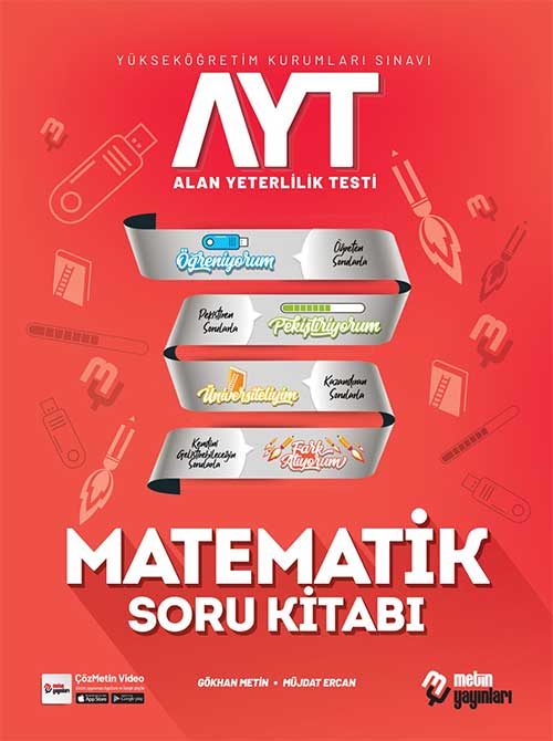 Metin 2022 AYT Matematik Video Çözümlü Soru Kitabı Metin Yayınları