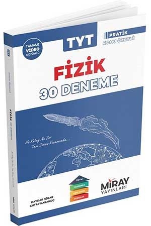 Miray TYT Fizik 30 Deneme Miray Yayınları