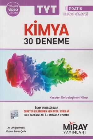 Miray TYT Kimya 30 Deneme Miray Yayınları