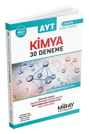 Miray AYT Kimya 30 Deneme Video Çözümlü Miray Yayınları