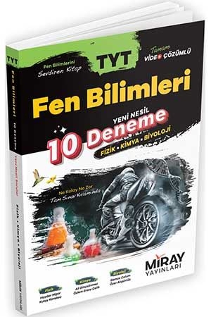 Miray TYT Fen Bilimleri 10 Deneme Miray Yayınları