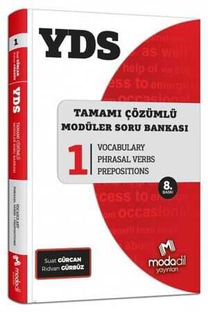 Modadil YDS Tamamı Çözümlü Soru Bankası Serisi 1 Vocabulary Modadil Yayınları