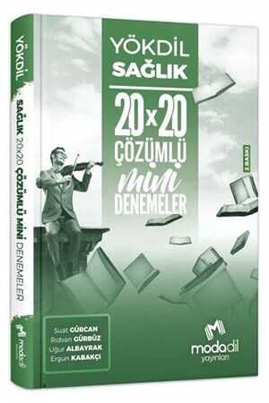 Modadil YÖKDİL Sağlık 20x20 Mini Denemeler Çözümlü Modadil Yayınları