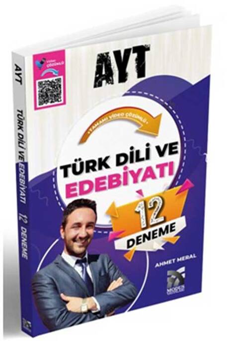 Modus YKS AYT Türk Dili ve Edebiyatı 12 Deneme Video Çözümlü - Ahmet Meral Modus Yayınları