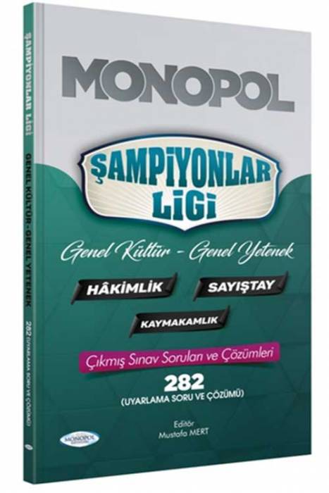 Monopol 2021 Şampiyonlar Ligi Genel Kültür Genel Yetenek Çıkmış Sorular Monopol Yayınları