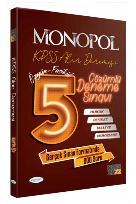 Monopol KPSS A Grubu Fasikül 5 Deneme Çözümlü Monopol Yayınları
