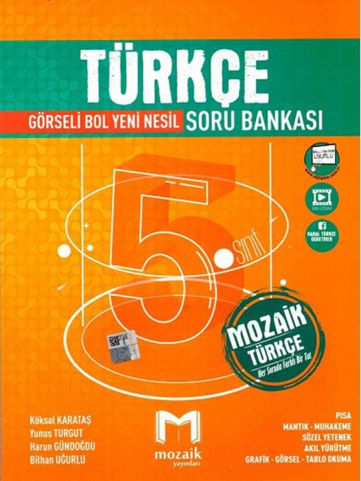 Mozaik 5. Sınıf Türkçe Soru Bankası Mozaik Yayınları