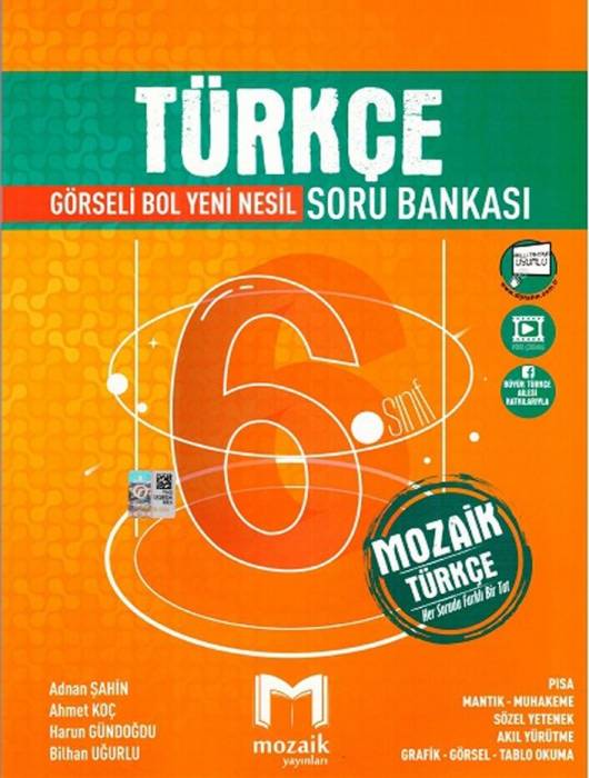 Mozaik 6. Sınıf Türkçe Soru Bankası Mozaik Yayınları