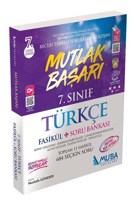 Muba 7. Sınıf Türkçe Mutlak Başarı Fasikül+Soru Bankası Muba Yayınları