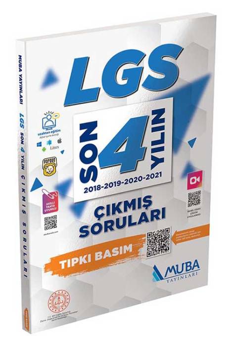Muba LGS Son 4 Yılın Çıkmış Soruları Tıpkı Basım Muba Yayınları