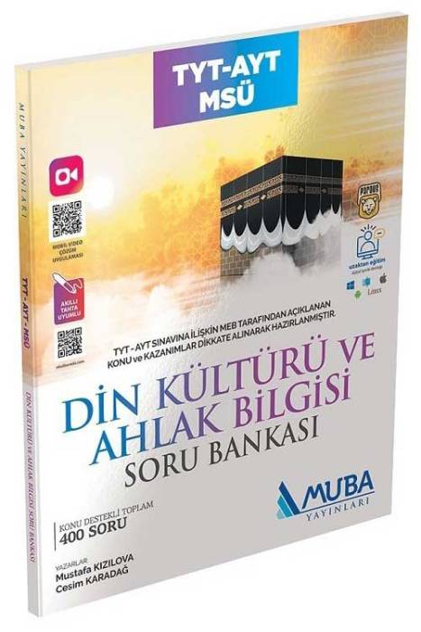 Muba YKS TYT AYT MSÜ Din Kültürü ve Ahlak Bilgisi Soru Bankası Muba Yayınları