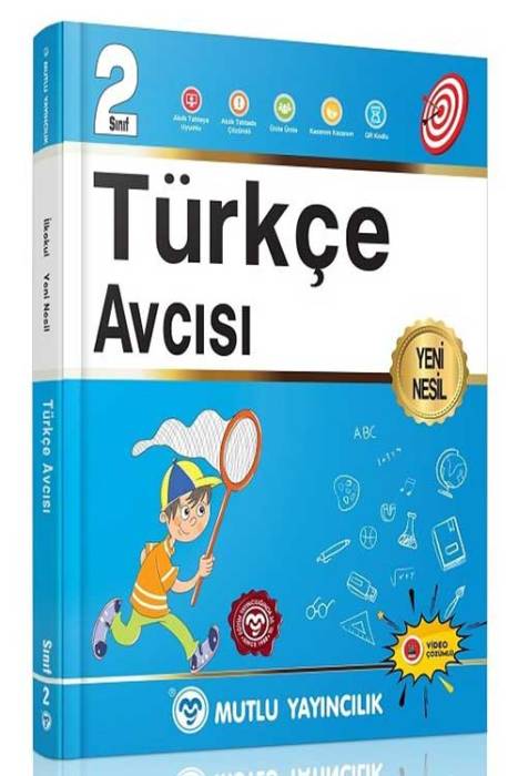 Mutlu 2. Sınıf Türkçe Avcısı Soru Bankası Video Çözümlü Mutlu Yayınları