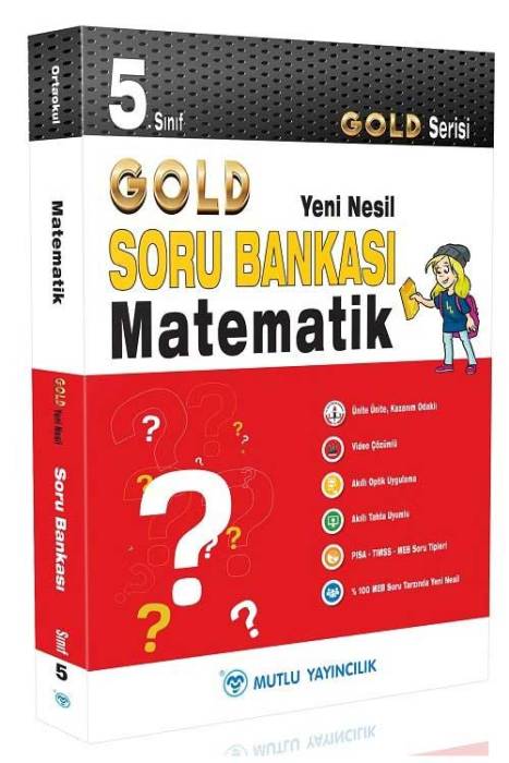 Mutlu 5. Sınıf Matematik Gold Soru Bankası Video Çözümlü Mutlu Yayınları