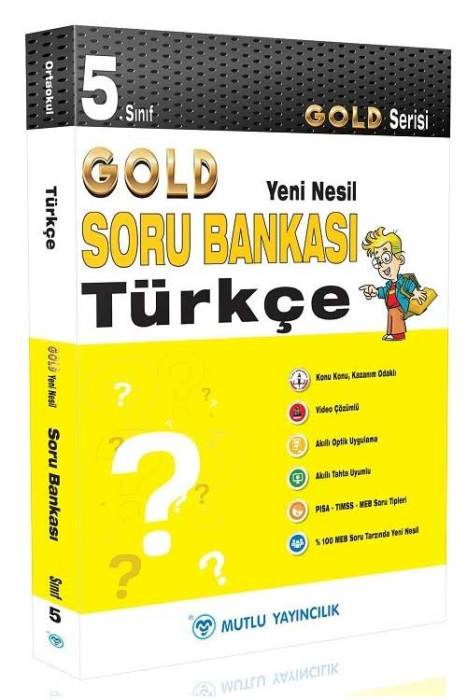 Mutlu 5. Sınıf Türkçe Gold Soru Bankası Video Çözümlü Mutlu Yayınları