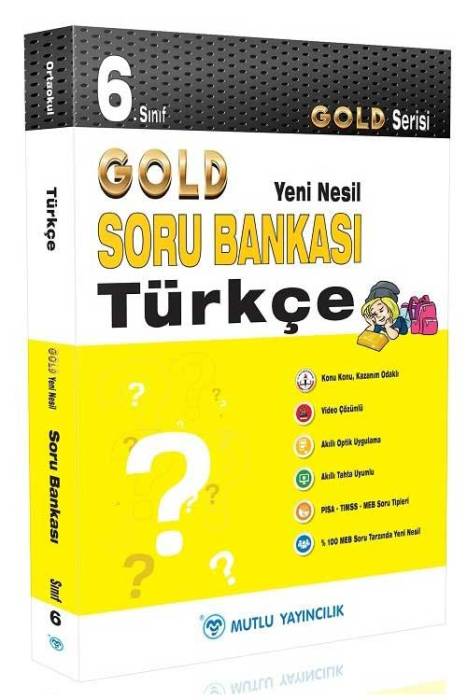 Mutlu 6. Sınıf Türkçe Gold Soru Bankası Video Çözümlü Mutlu Yayınları