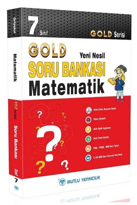 Mutlu 7. Sınıf Matematik Gold Soru Bankası Video Çözümlü Mutlu Yayınları