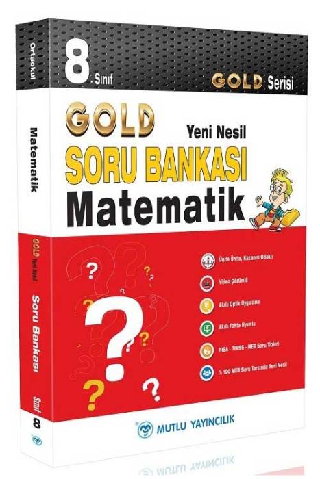 Mutlu 8. Sınıf Matematik Gold Soru Bankası Video Çözümlü Mutlu Yayınları