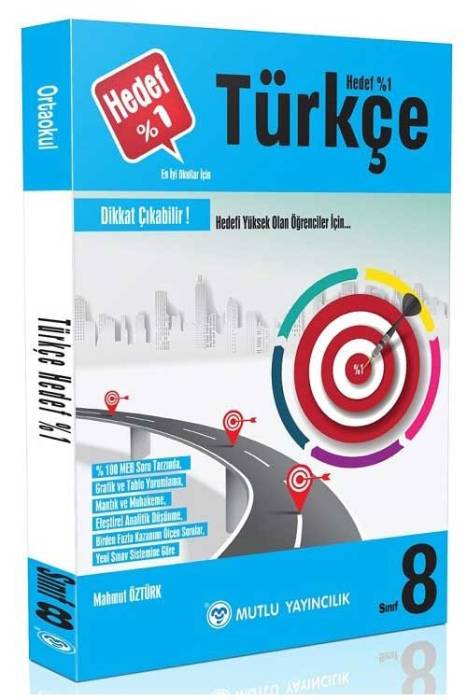 Mutlu 8. Sınıf Türkçe Hedef Yüzde 1 Soru Bankası Mutlu Yayınları
