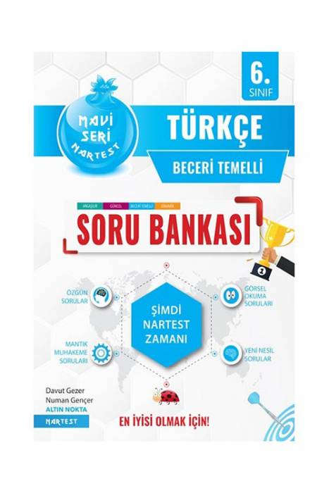 Nartest 6. Sınıf Mavi Türkçe Soru Bankası Nartest Yayınları