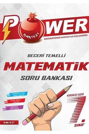 Nartest 7. Sınıf Matematik Kırmızı Power Soru Bankası Nartest Yayınları