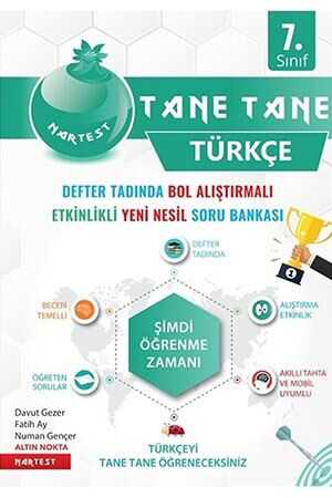 Nartest 7. Sınıf Türkçe Yeşil Defter Tadında Tane Tane Nartest Yayınları