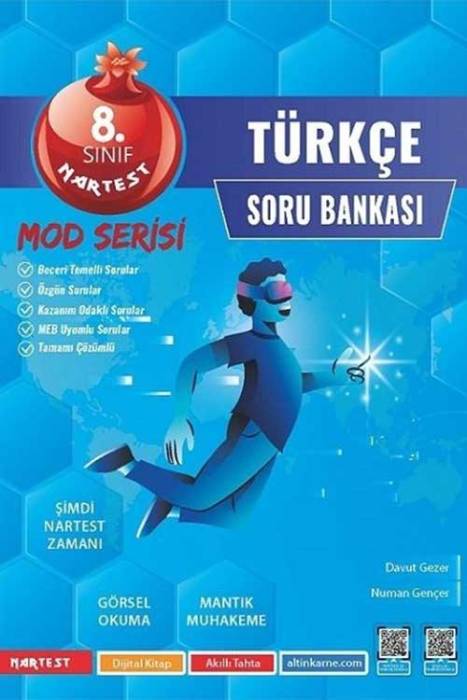 Nartest 8. Sınıf Türkçe Mod Serisi Soru Bankası Nartest Yayınları