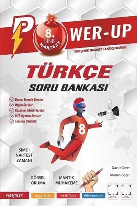 Nartest 8. Sınıf Türkçe Power-Up Soru Bankası Nartest Yayınları