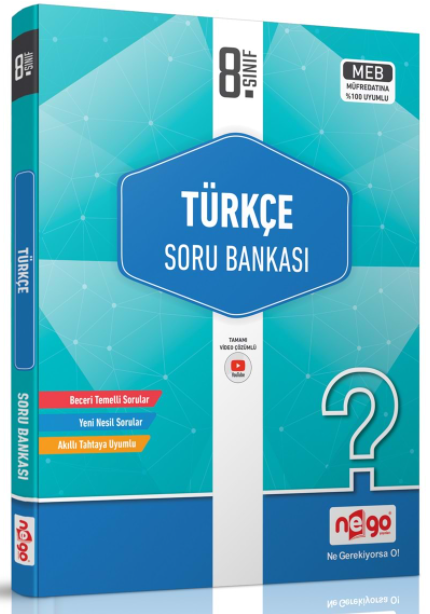 Nego 8.Sınıf Türkçe Soru Bankası Nego Yayınları