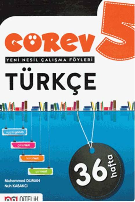 Nitelik 5. Sınıf Türkçe Görev Çalışma Föyleri Nitelik Yayınları