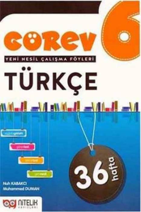 ​Nitelik 6. Sınıf Türkçe Görev Yeni Nesil Çalışma Föyleri Nitelik Yayınları