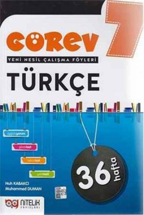 Nitelik 7. Sınıf Türkçe Görev Yeni Nesil Çalışma Föyleri Nitelik Yayınları
