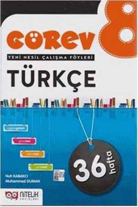 ​Nitelik 8. Sınıf Türkçe Görev Yeni Nesil Çalışma Föyleri Nitelik Yayınları