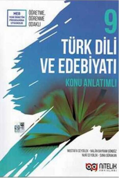 Nitelik 9. Sınıf Türk Dili ve Edebiyatı Konu Anlatımlı Nitelik Yayınları