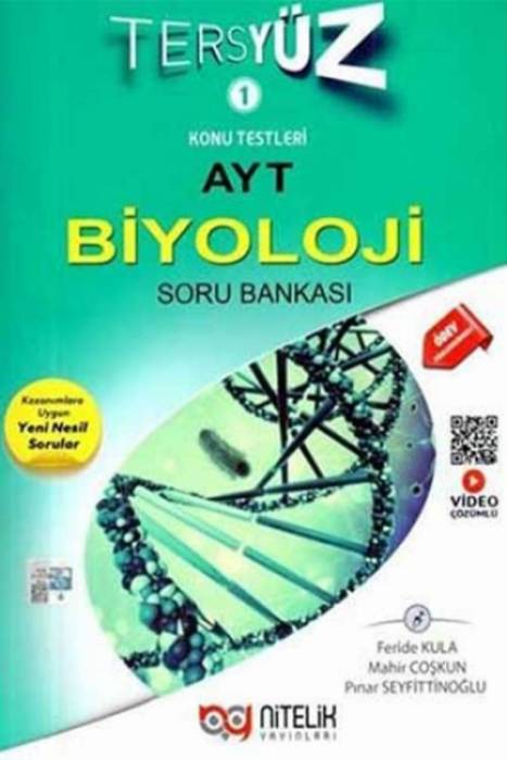 Nitelik AYT Biyoloji Tersyüz Soru Bankası Nitelik Yayınları