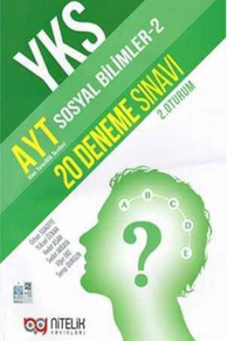 Nitelik YKS AYT Sosyal Bilimler -2 20 Deneme Sınavı Nitelik Yayınları