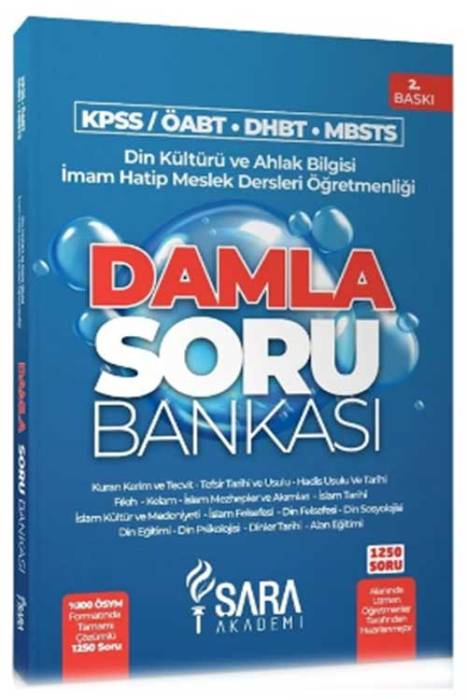 ÖABT DHBT MBSTS Din Kültürü ve Ahlak Bilgisi Damla Soru Bankası Çözümlü 2.Baskı Şara Akademi Yayınları